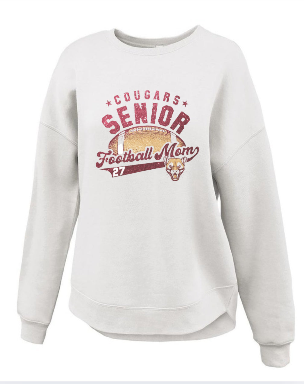FOOTBALL MOM CREWNECK - GLITTER