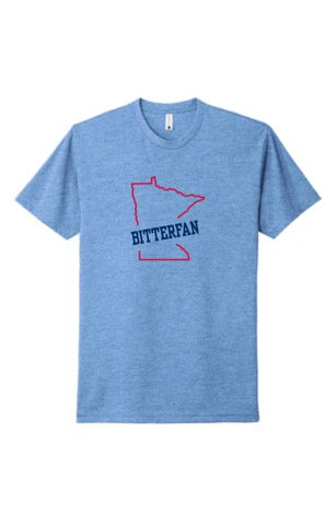 BITTERFAN MN baseball tees