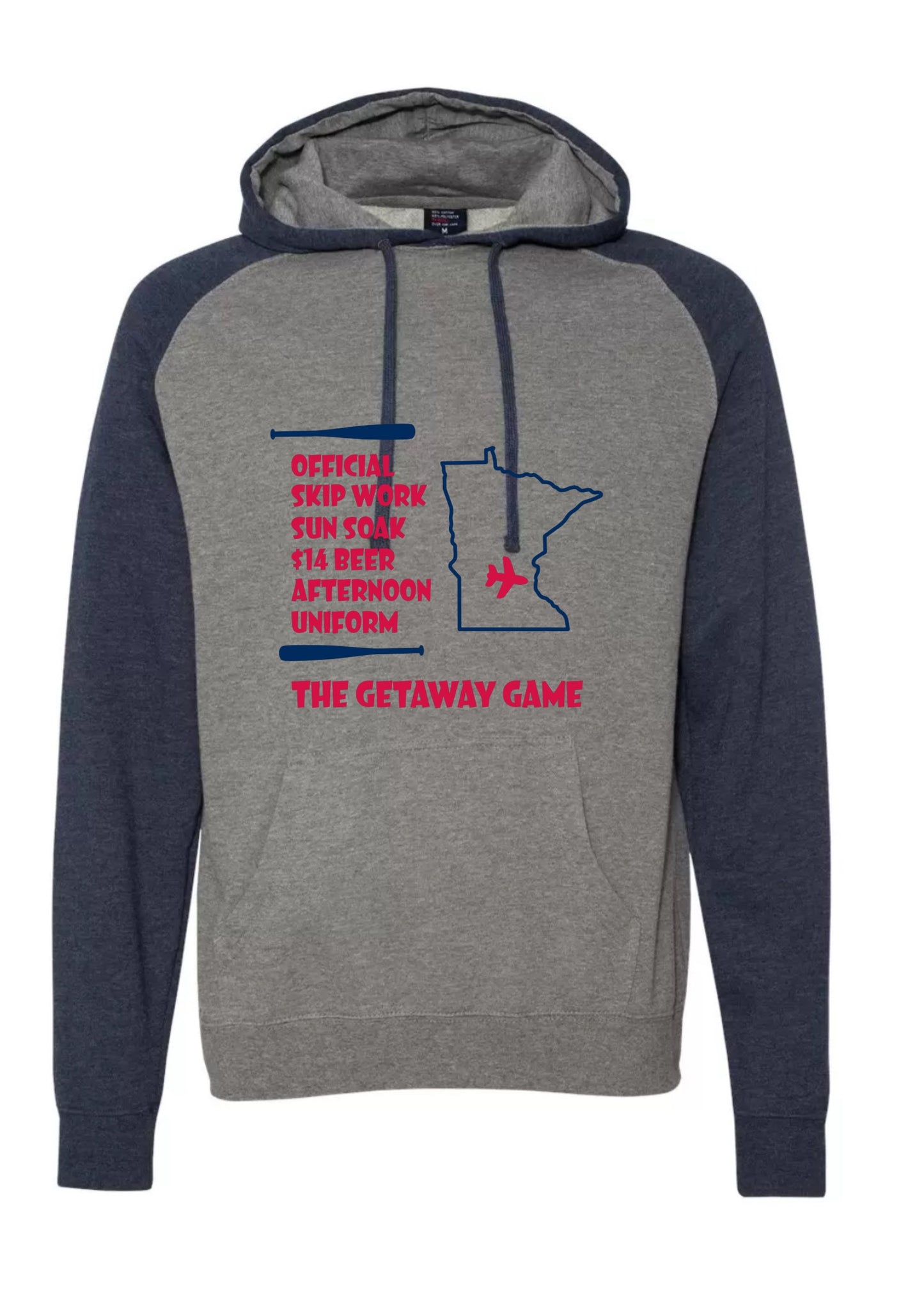 Getaway Game navy/gray hoodie