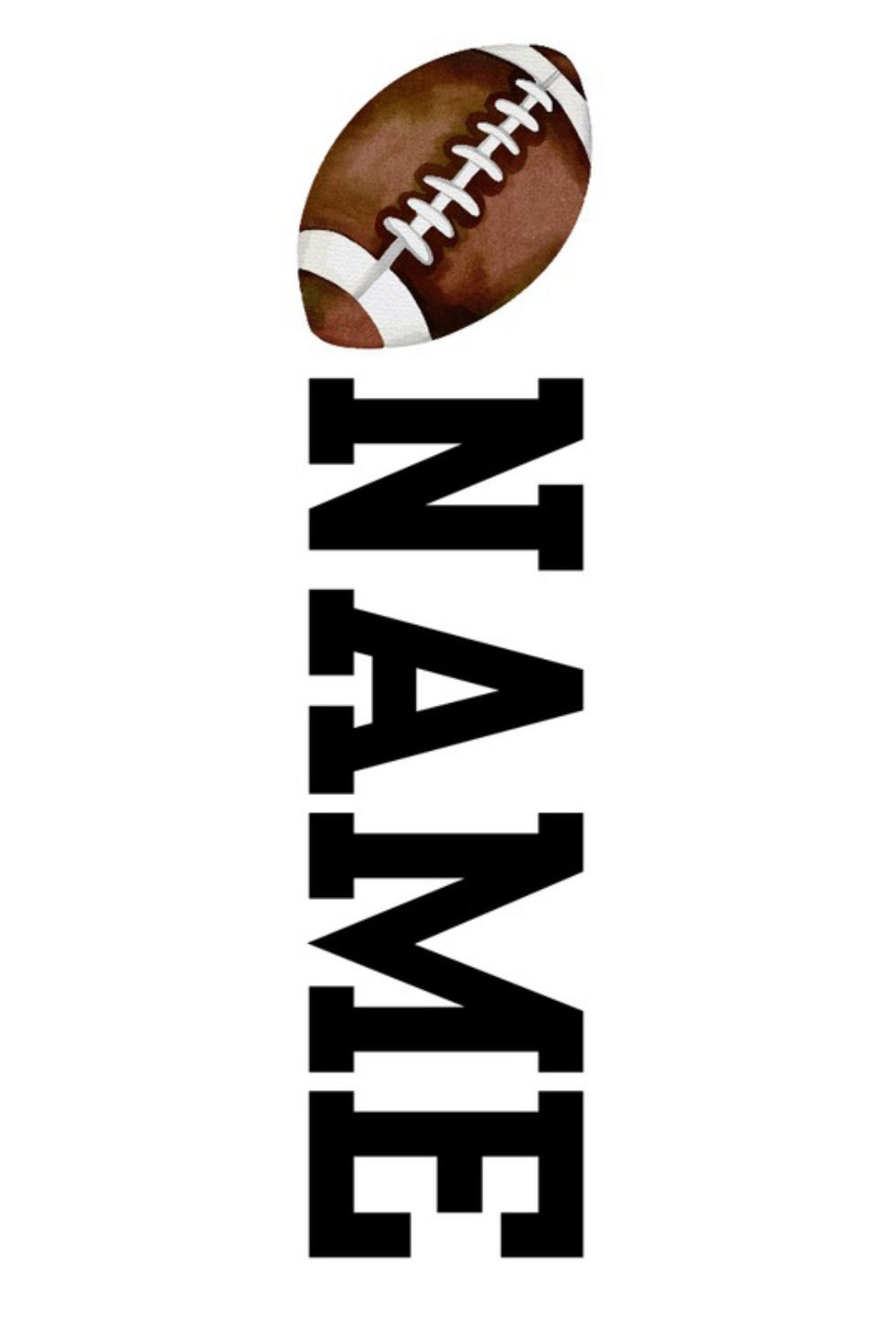 CUSTOM NAME ON BACK - BLACK LETTERS
