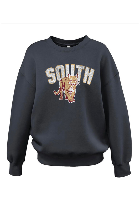 SOUTH VINTAGE COUGAR WOMENS CREW