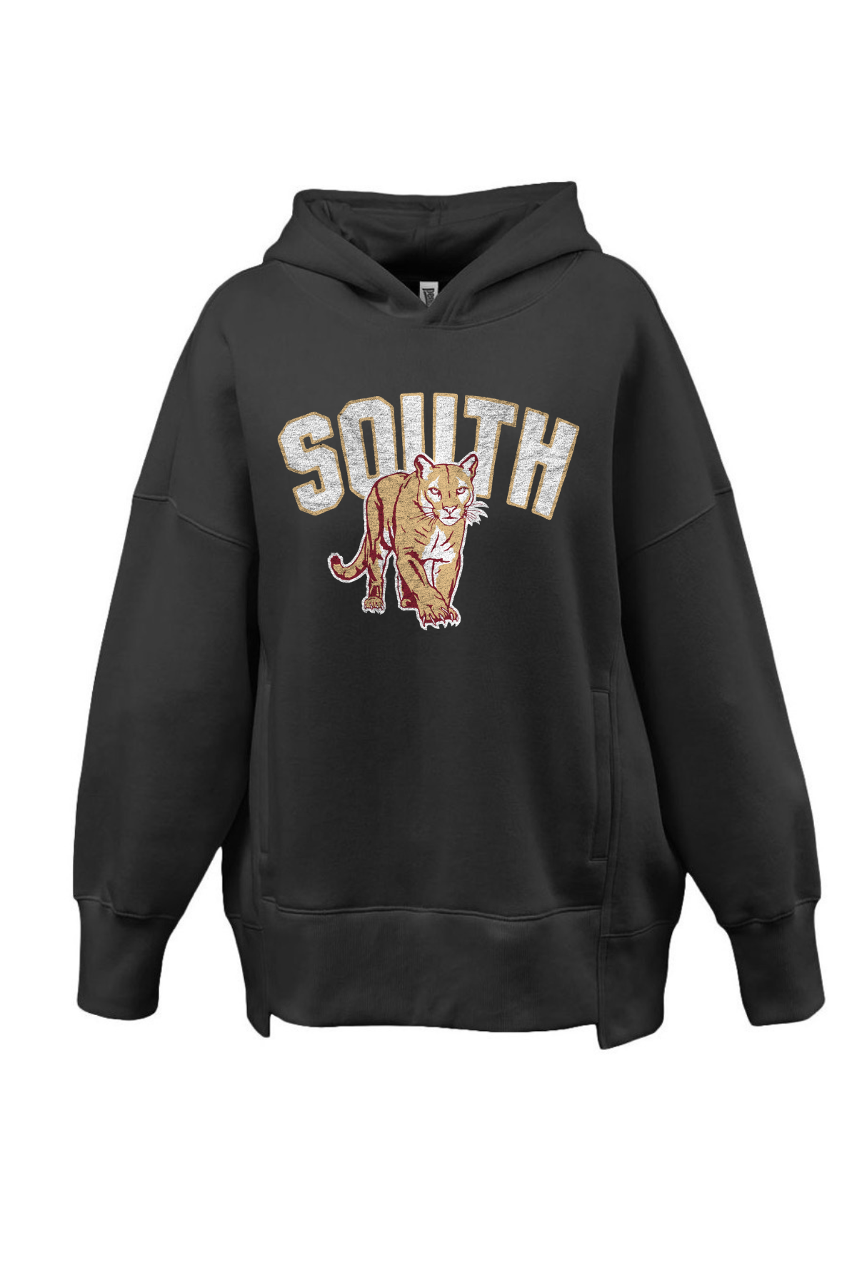 SOUTH VINTAGE COUGAR WOMENS HOODIE