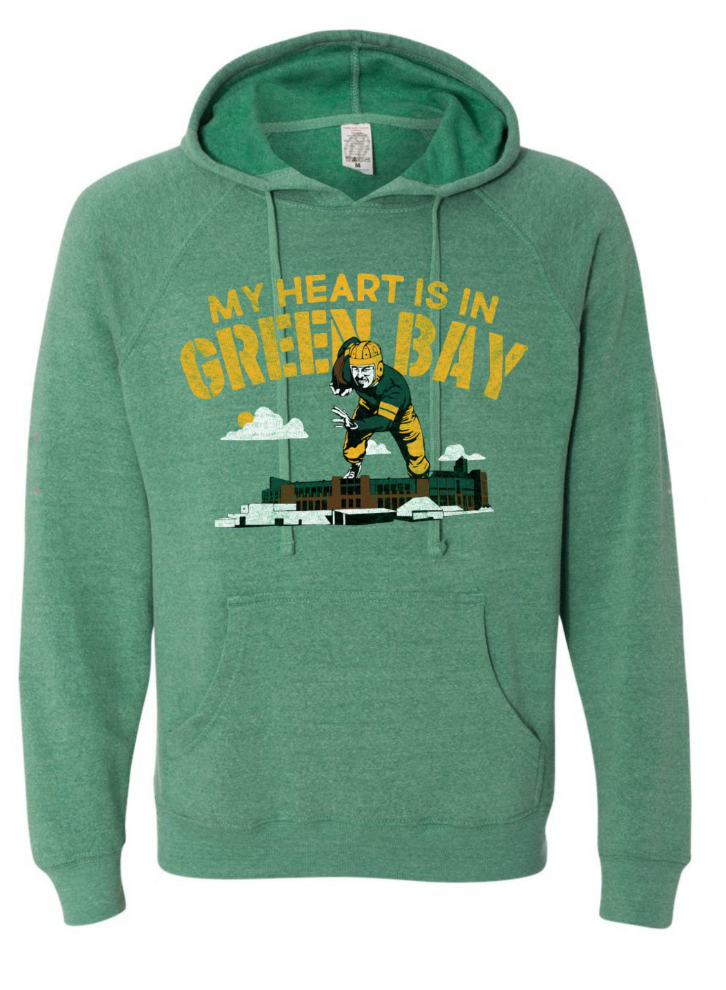 GREEN BAY HEART HOODIE