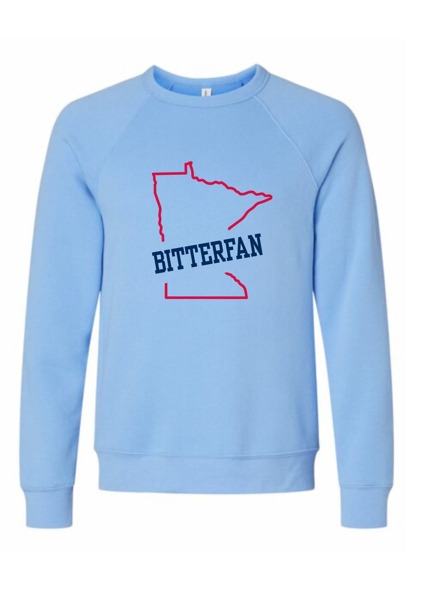 BITTERFAN MN baseball crewneck sweatshirts